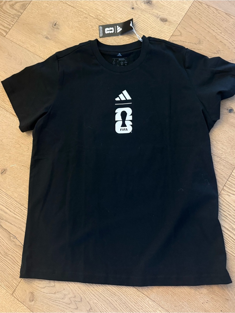 Adidas FIFA Black Logo Men's T-Shirt Size Large